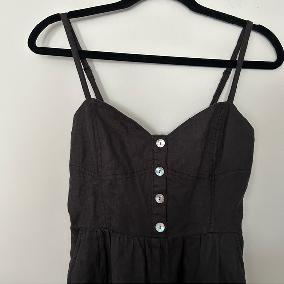 Madewell Black Sleeveless Wide-Leg Linen Jumpsuit 2023 - Picture 5 of 11
